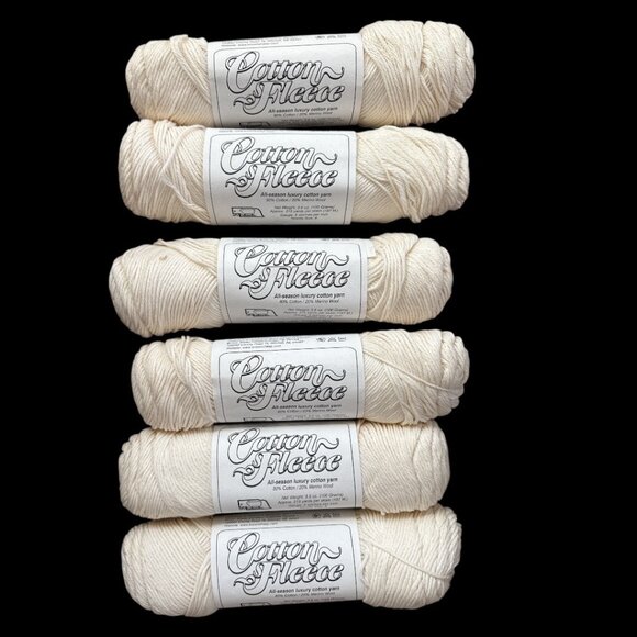 Brown Sheep Cotton Fleece Yarn-Cotton Ball-6 skeins - Picture 1 of 6